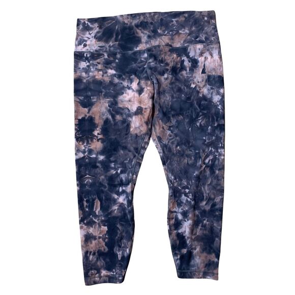 Lululemon Athletica Plus Sz 18 Align Pant 25” Crop Leggings Diamond Dye Graphite - Picture 2 of 8